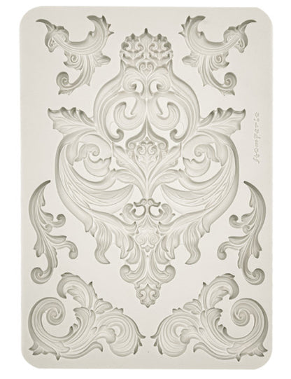 Stamperia - Stampo in silicone A4 - Fregio e angoli 29,7x21 cm
