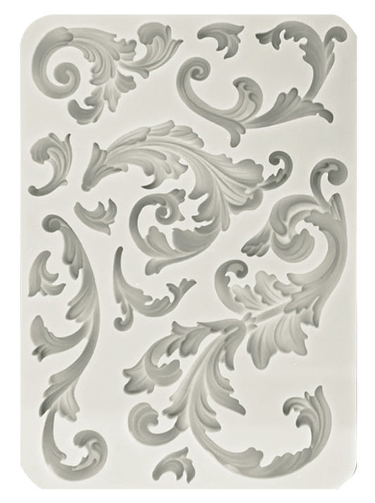 Stamperia - Stampo in silicone A5 Sir Vagabond in Fantasy World angoli e ornamenti