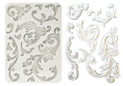 Stamperia - Stampo in silicone A5 Sir Vagabond in Fantasy World angoli e ornamenti