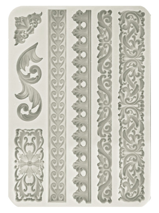Stamperia - Stampo in silicone A5 Bordure e greche
