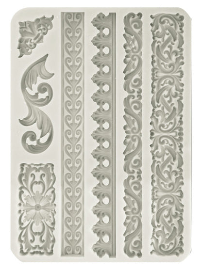 Stamperia - Stampo in silicone A5 Bordure e greche