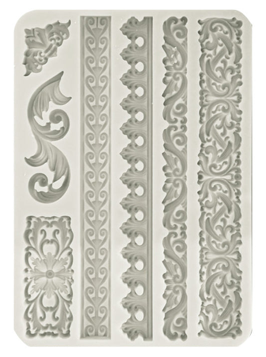 Stamperia - Stampo in silicone A5 Bordure e greche
