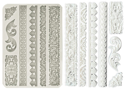 Stamperia - Stampo in silicone A5 Bordure e greche