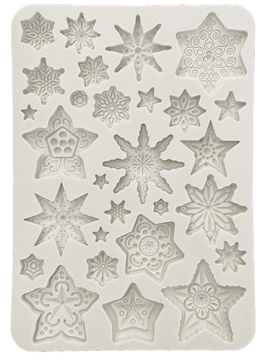 Stamperia - Stampo in silicone A5  Gear up for Christmas Stelle