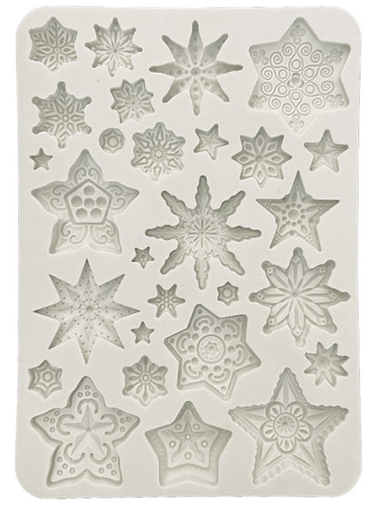 Stamperia - Stampo in silicone A5  Gear up for Christmas Stelle