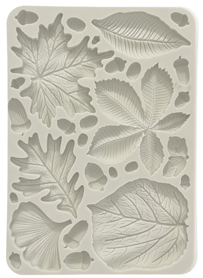 Stamperia - Stampo in silicone A5  Forest Foglie e Ghiande