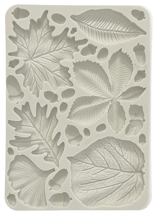 Stamperia - Stampo in silicone A5  Forest Foglie e Ghiande