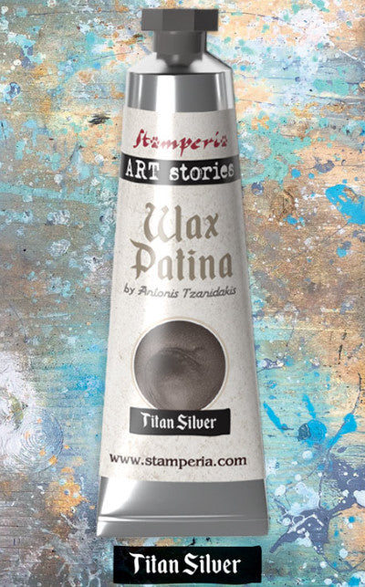 Stamperia - Wax Patina ml 40 - Titan Silver