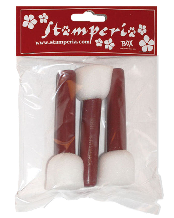 Stamperia - Confezione 3 pennelli spugna medi