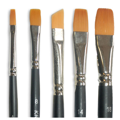 Stamperia - Set 5 Pennelli Piatti