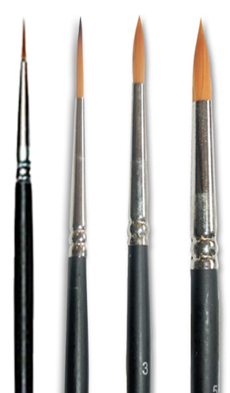 Stamperia - Set 4 Pennelli a Punta e Goccia