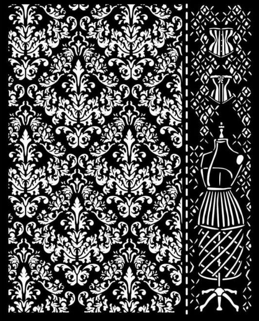 Stencil spesso cm 20x25 Brocante Antiques manichino