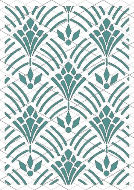 DT Stencil - M12 ART DECO TEXTURE