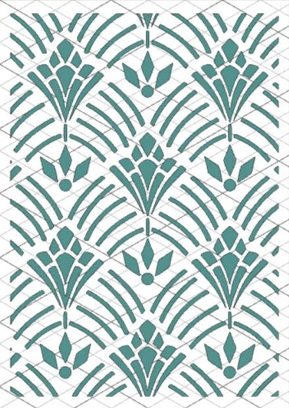 DT Stencil - M12 ART DECO TEXTURE