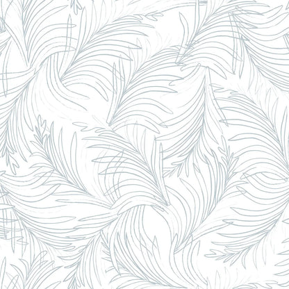 Wallpaper Frosty Fronds Blue (53x100 cm)