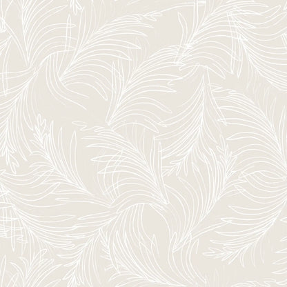 Wallpaper Frosty Fronds Beige (53x100 cm)