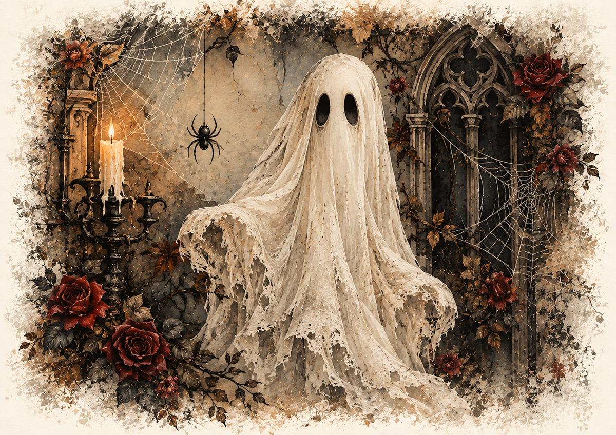 Carta di riso per decoupage Fantasma MyRestyling per decorazione mobili