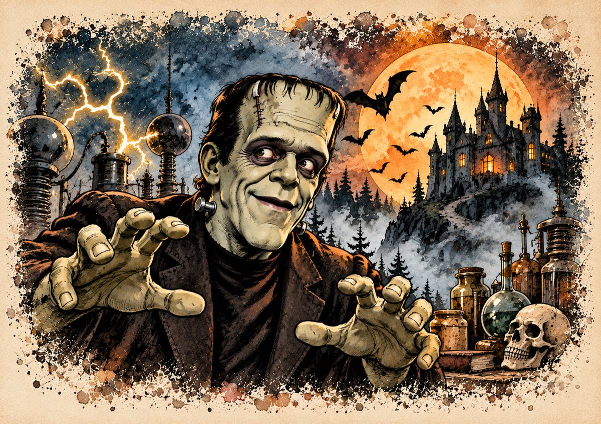 Carta di riso per decoupage Frankenstein Junior MyRestyling per decorazione mobili
