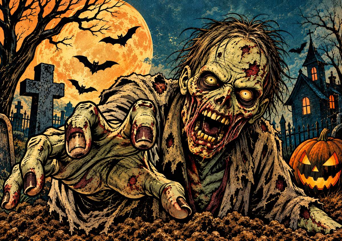Carta di riso per decoupage Zombie MyRestyling per decorazione mobili
