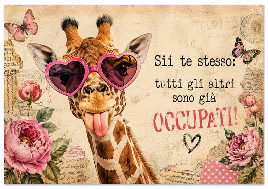 Carta di riso per decoupage Giraffa MyRestyling per decorazione mobili