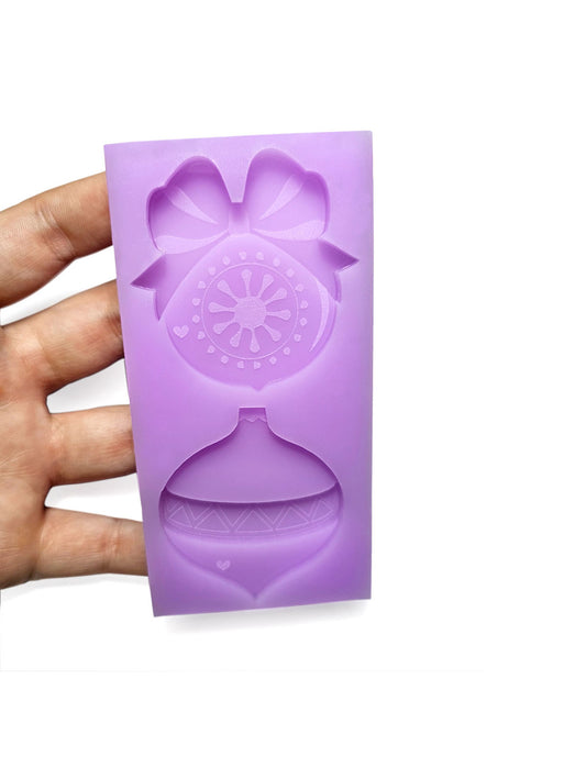 Reschimica - Stampo 2 palline di Natale doppio strato