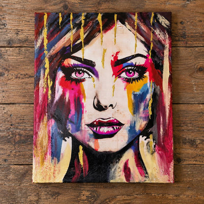 Gold Tears Canvas 40x50 cm