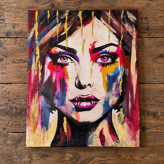 Gold Tears Canvas 40x50 cm