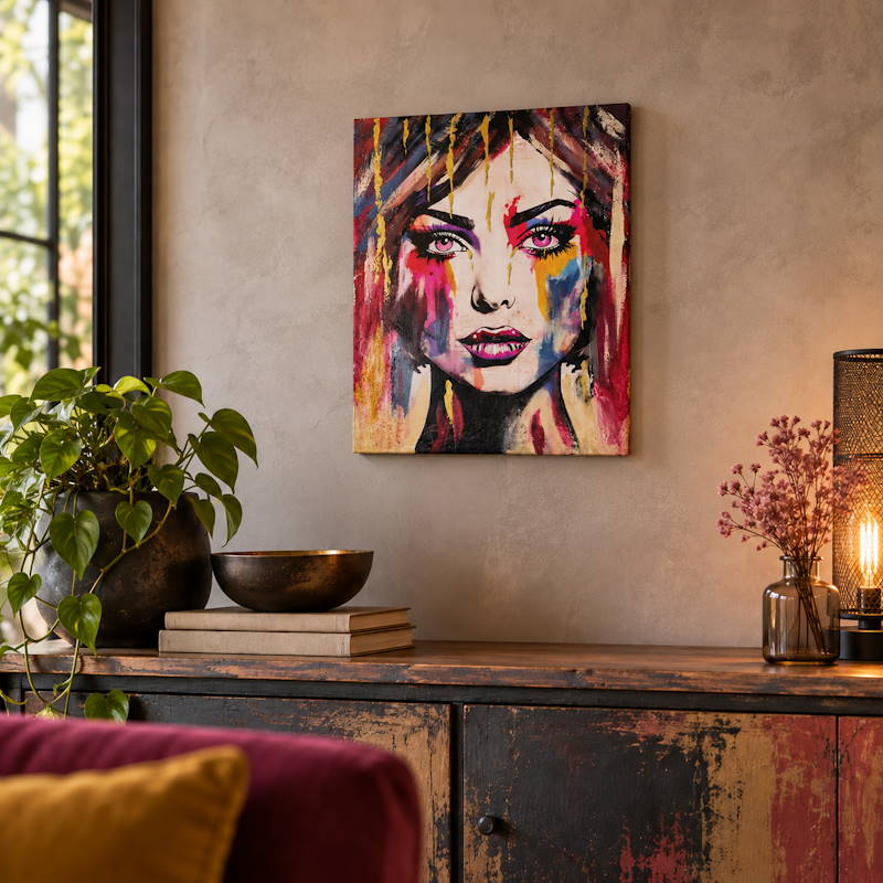 Gold Tears Canvas 40x50 cm