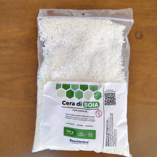 Reschimica - Soy Wax for Candles, ideal for making scented and eco-friendly candles (500 g)