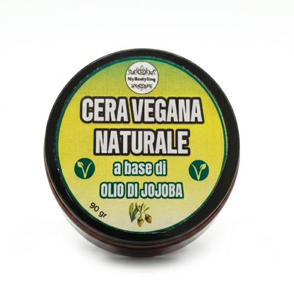 Cera Vegana Naturale MARRONE a base di Olio di Jojoba 90 gr