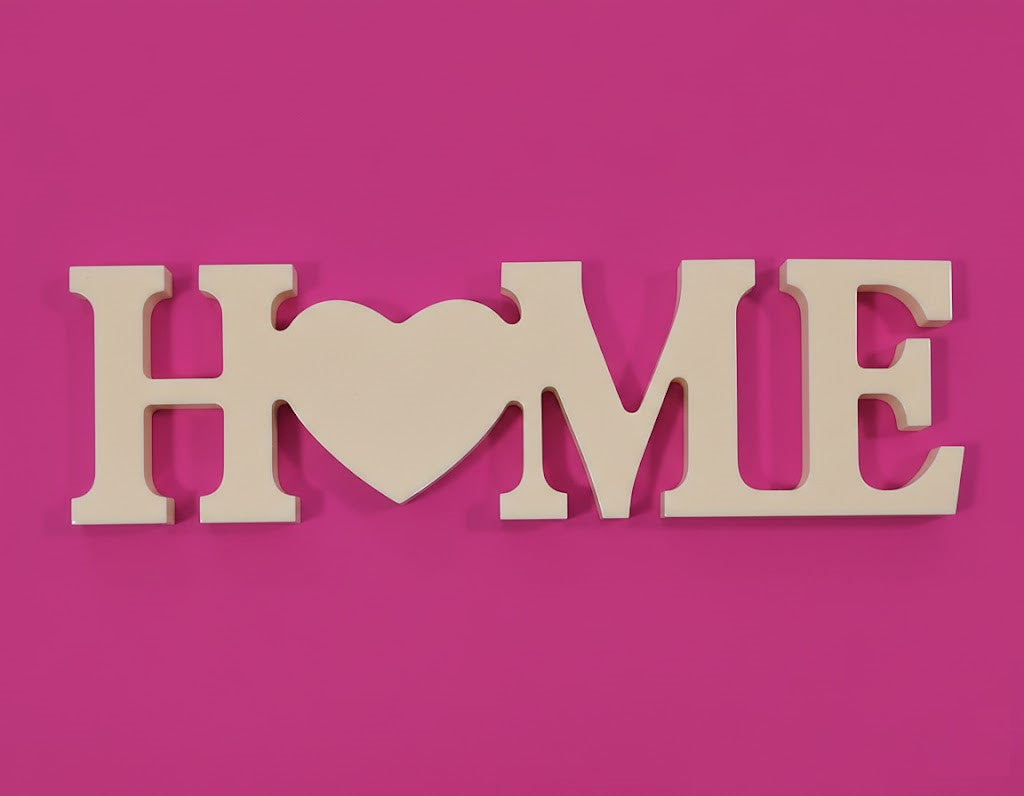 Home – Scritta Decorativa Artigianale in Resina