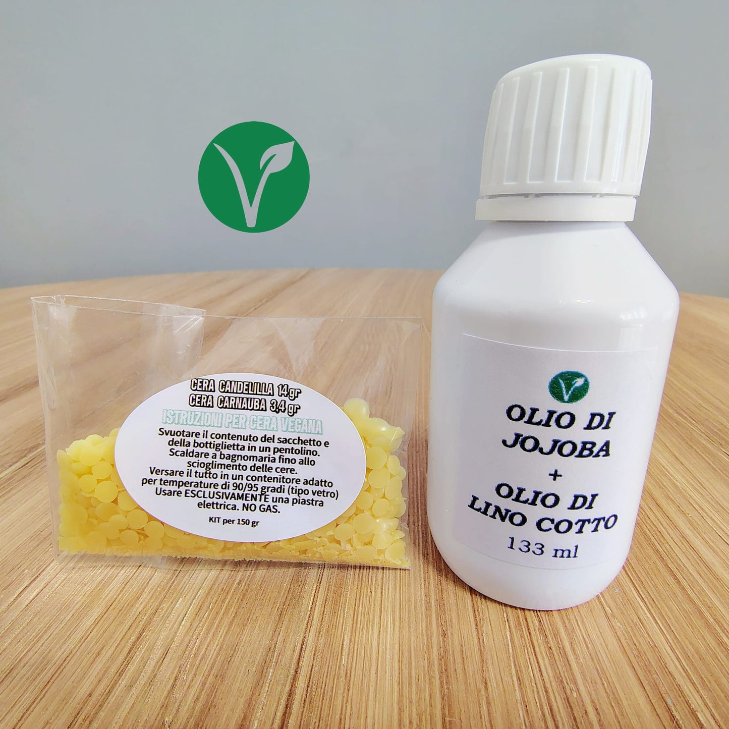 Kit per Cera Vegana 150 gr