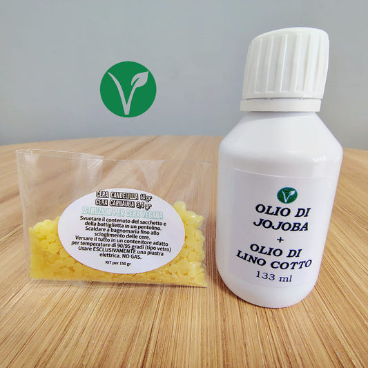 Kit per Cera Vegana 150 gr