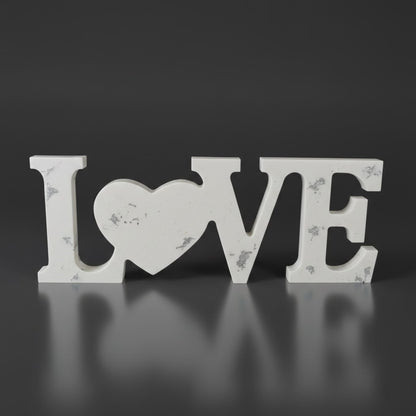 Love – Scritta Decorativa Artigianale in Resina