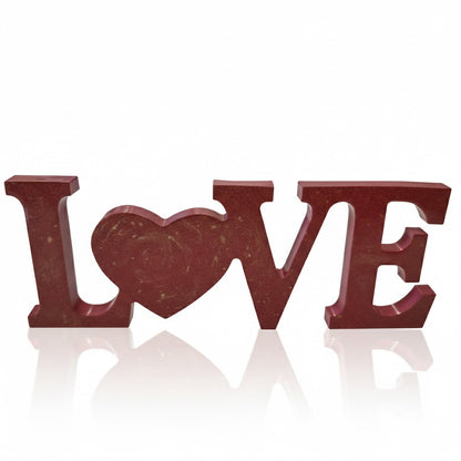 Love – Scritta Decorativa Artigianale in Resina