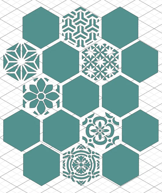 DT Stencil - M71 HEXAGON TEXTURE