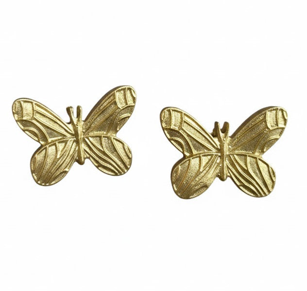 Coppia di Pomelli Butterfly - Artigianali in Resina Poliuretanica, Dipinti a Mano