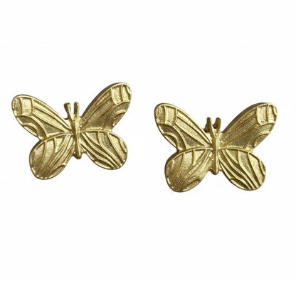 Coppia di Pomelli Butterfly - Artigianali in Resina Poliuretanica, Dipinti a Mano