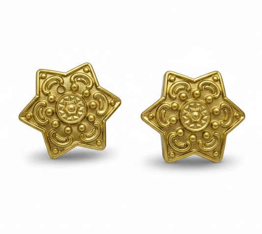 Coppia di Pomelli Sky Stars - Artigianali in Resina Poliuretanica, Dipinti a Mano