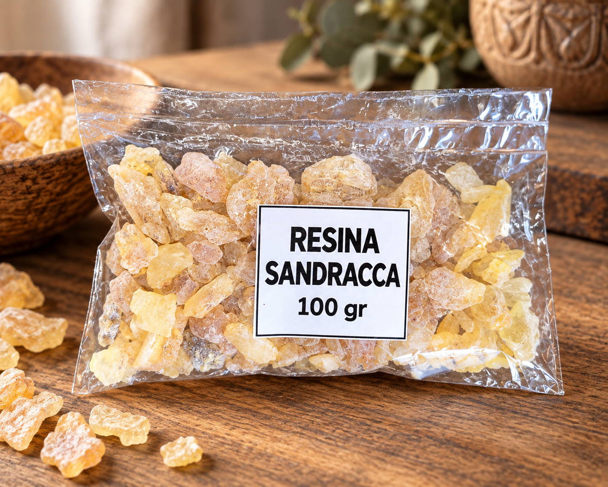 Resina Sandracca Naturale in Grani – 100 g | Per Vernici d'Arte, Liuteria, Calligrafia e Incenso
