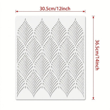 Stencil Fronds - 30.5x36.5 cm
