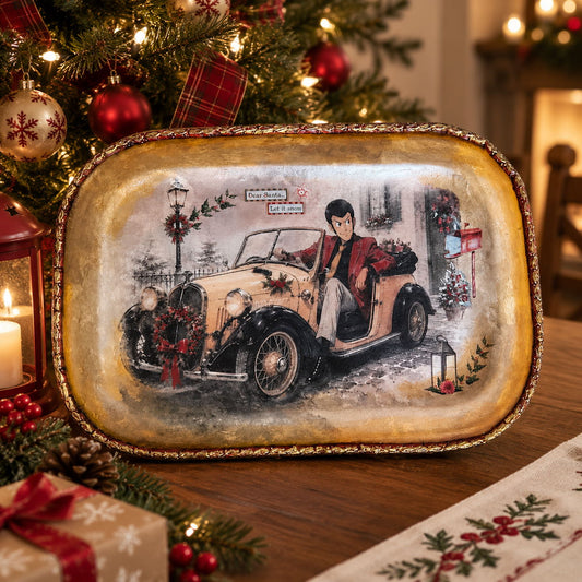 Vassoio Christmas con Lupin III 37,5cm x 26cm